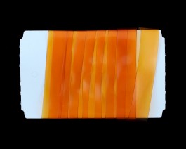 Stretch Glass, 10mm, Orange